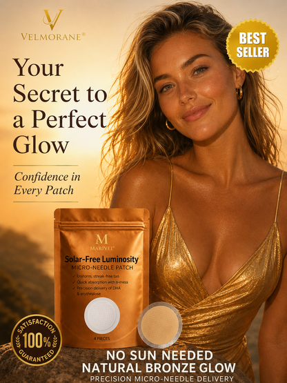 Solar-Free Leanlly Micro-Needle Patch  Natural Tan. No Sun. No Streaks.