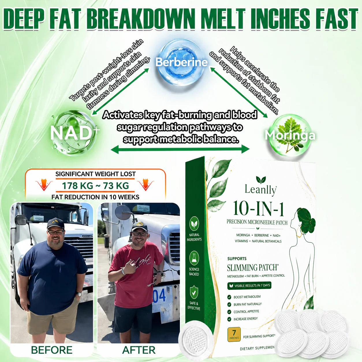 🍀𝐎𝐟𝐟𝐢𝐜𝐢𝐚𝐥 𝐒𝐭𝐨𝐫𝐞 🇺🇸 |New 2026 Upgrade: Leanlly® 𝑩𝒆𝒓𝑏𝘦𝘳𝑖𝗇𝒆 10-𝗶𝙣-𝟏 Precision microneedle patch with Science-Backed Formula