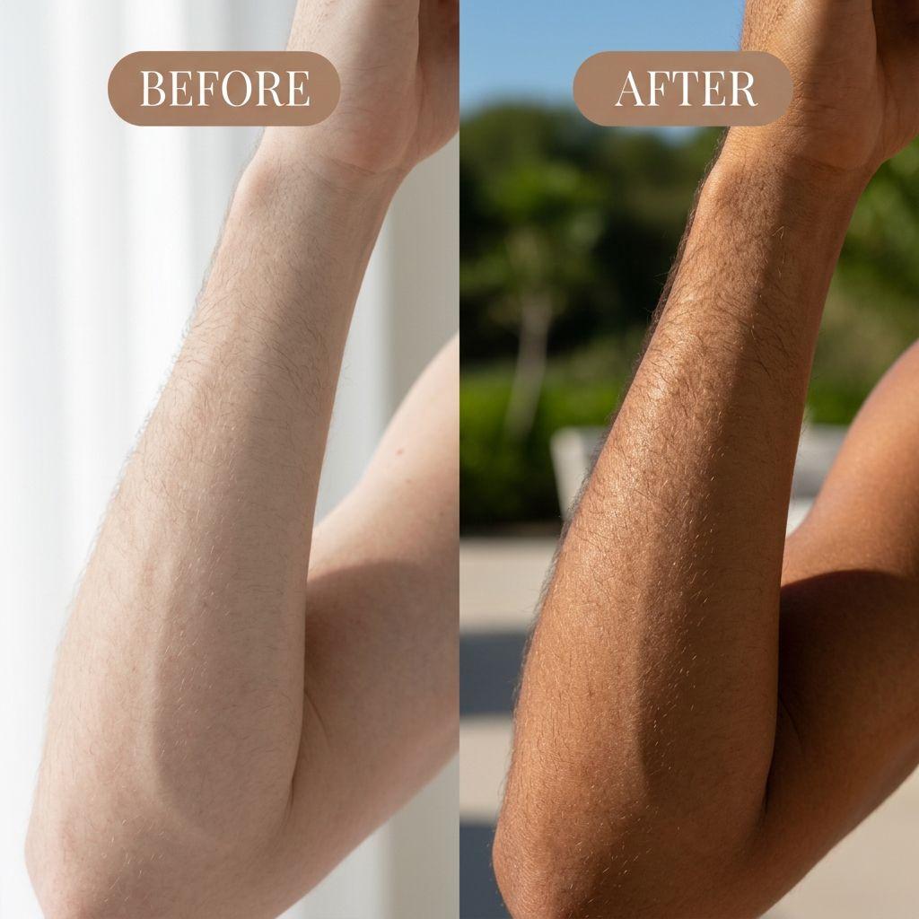 Solar-Free Leanlly Micro-Needle Patch  Natural Tan. No Sun. No Streaks.